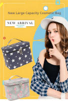 Bolso Portátil De Maquillaje Para Mujer Gran Capacidad Impermeable Organizador De Cosméticos Estuche De Almacenamiento Con Cierre De Cremallera Bolsa De Limpieza Y Belleza - details 0