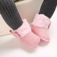 Nuevos Zapatos Para Bebé Recién Nacidos Antideslizantes Con Lazo Cómodo Y Atractivos De Corduroy Y Algodón Para Primavera Invierno Protección Del Piso Con Cierre De Cremallera - details 8