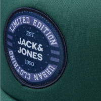 Gorra Jack & Jones 12248834 cierre ajustable y con rejilla azul marino y verde - details 1