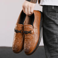 Zapatos De Cuero De Alta Calidad Para Hombre Loafers Italianos De Lujo Casual Transpirables Zapatos De Vestir Slip-on Para Conducir - details 11