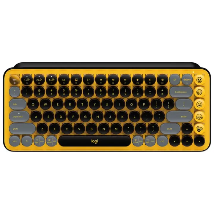 Teclado logitech pop keys blast yellow wireless inalambrico - 1