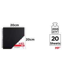 LILI HOME Álbum de Scrapbooking en Color Marrón y Negro Tamaños: 20 X 20 Cm y 30 X 30 Cm. Incluye 20 Hojas (40 Páginas) de Papel de Alta Calidad de 200 G/m² - details 4