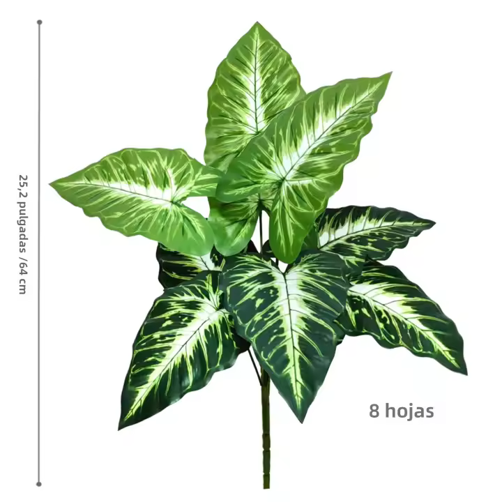Artificial Pothos Monstera De 60-109cm Planta De Pollo Falso De Plástico Decoración Festiva Para El Hogar Y La Oficina - 1