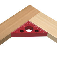 Regla De Ángulo Precisa De Aluminio 45/90 Grados Escala Métrica Herramienta Multifuncional Para Carpintería Regla De Altura Engrosada - details 6