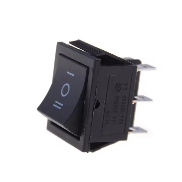 1 UNIDS KCD4 Interruptor Basculante Negro DPDT ON/OFF/ON 6 PIN 16A/250VAC 20A/125VAC SHYTMV - 1