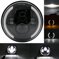 Faros De Motocicleta LED Redondos De 7.5 Pulgadas Universal Cafe Racer Luz De Distancia Refit Faro De Motocicleta 40w - details 6