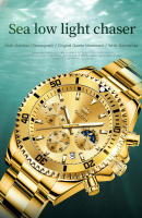 Reloj De Hombre OLEVS Luuminous Business Fashion Luxurio Con Fase Lunar Y Fecha Resistente Al Agua De Acero Inoxidable Y Manos Luminosas Reloj De Cuarzo - details 0