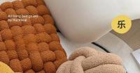 Cojín De Peluche Globular Nótipho Estilo Nórdico Suave Decorativo Para Sofa Y Cama Cubierta Desmontable Y Lavable Relleno De Algodón Poliéster - details 3