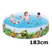 Piscina infantil hinchable Inflable Reutilizable redonda 122cmx25cm,183cmX38cm,MAS DE 2 AÑOS,cm,fespu - details 2