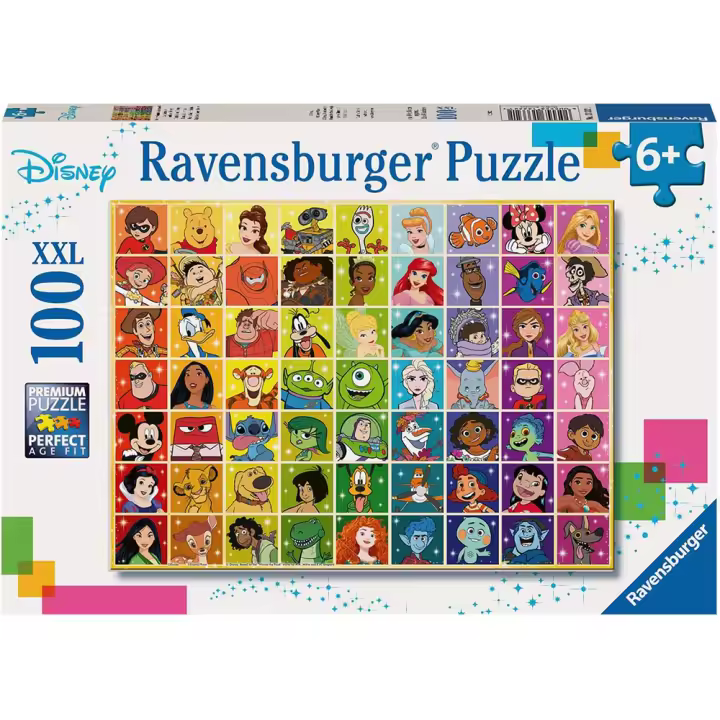 Puzzle Todos los Colores de Disney 100XXL, Ravensburger, 13332, Tienda con Licencia Oficial - 1
