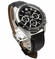 reloj hombre cuarzo Seiko Spirit SBTR021 JDM 39.8mm – Cronógrafo, taquímetro, 100 m, correa de cuero - details 3