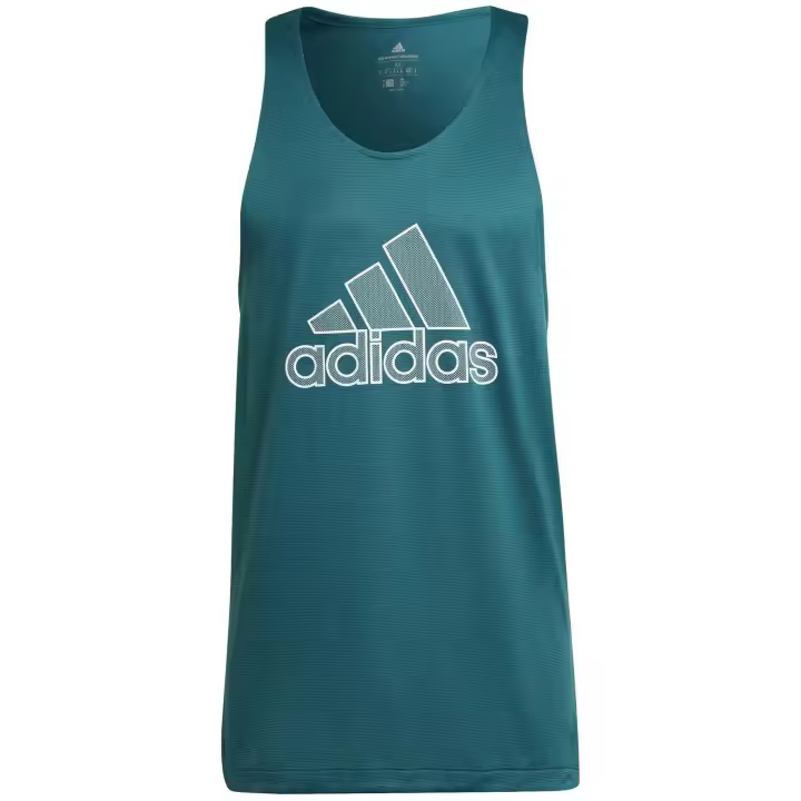 Camiseta de Tirantes Adidas Badge Of Sport Pb Muscle para hombre en color verde - 1