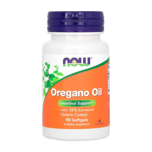 NOW Foods Aceite de Orégano en Cápsulas Blandas – 90 Softgels con Carvacrol - 1