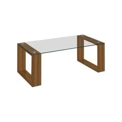 Cristaleria Crespo-mesa de centro moderna y ligera con cristal 100x50 LG13831 - 1
