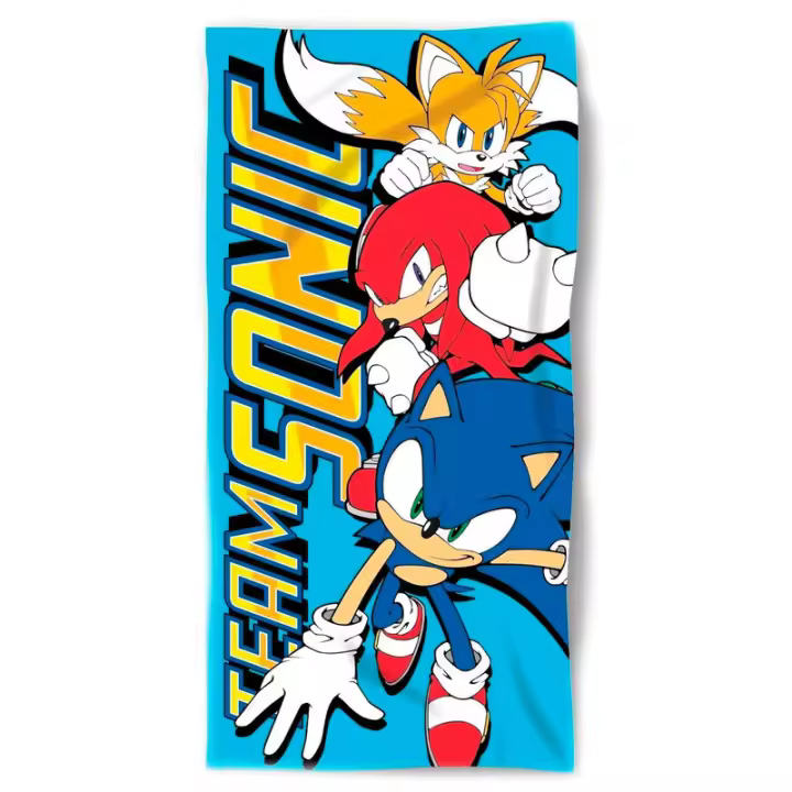 Toalha de praia em algodão Sonic the Hedgehog - 1