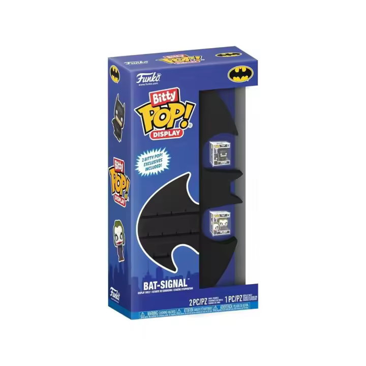 Funko Pop Bitty Batman Display Bat-Signal con 2 Figuras Exclusivas 81290 - 1