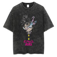 Camiseta Anime Mob Psycho 100 Para Hombres Estilo Harajuku Retro Casual Verano Manga Corta Streetwear Con Gráficos - details 2