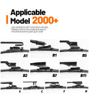 2pcs Limpia Parabrisas Delantero Para Fiat Multipla 2006-2010 Puntas Inteligentes De Bony Natural De Goma Accesorios De Ventana - details 13