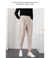 Pantalones Casuales Para Hombre Con Cintura Elástica Y Pierna Delgada Estilo Coreano Pliegues Ajustados Pantalones De Chaqueta Trenzados Callejeros - details 19