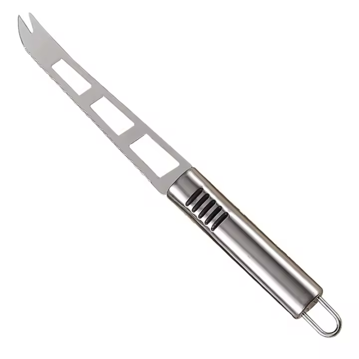 Cuchillo Para Queso Multifuncional De Acero Inoxidable Herramienta De Cocina Para Pizza Mantequilla Fideos Corte Circular Mango Circular Accesorio De Cocina - 1