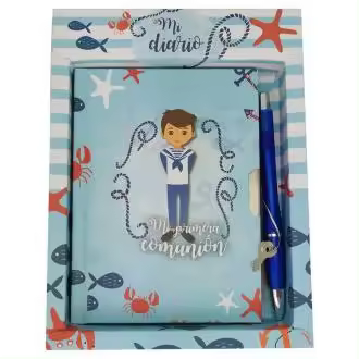 SET DIARIO Y BOLÍGRAFO MI PRIMERA COMUNIÓN NIÑO Raíz Recuerdos Comunion Inicio  SET DIARIO Y BOLÍGRAFO MI PRIMERA COMUNIÓN NIÑO  Regalo Regalos - 1