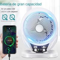 Lámpara Solar Con Ventilador Y Panel Solar Recargable LED Para Exteriores Luz De Camping Solar AC DC Moderna IP65 ABS - details 3