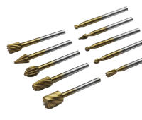 10Pc HSS Router Bits En Carburo Para Grabado Y Tallado En Madera Herramientas Para Talleres Rotativos DIY 1/8"(3mm) Broca De Abrazadera - details 12