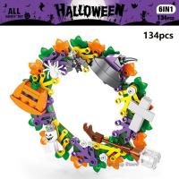 Juego De Bloques DIY De Halloween Con Cabeza De Calabaza Y Fantasma Para Decoración De Hogar Juguetes Educativos Para Niños Regalos De Festivales Tamaño Pequeño Material ABS Compatible Con Lego - details 13