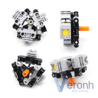 Kit De Bloques De Construcción MOC 3 Cilindros Motor Radial Compatible Con PF Piezas Técnicas De Artesanía Para Niños Y Adultos - details 2
