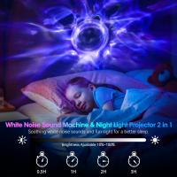 Proyector De Estrellas Robot Luz Nocturna Con Timer Y Control Remoto Altavoz De Ruido Blanco Aplicación Inteligente Galaxia Nebulosa - details 2