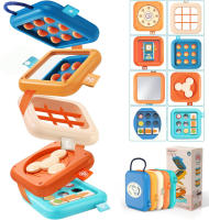 Juguetes Montessori Tablero De Actividades Para Bebés Cubo Sensorial Con Habilidades De Motor Finas Juguete Educativo Para Niños Mayores De 1 Año - details 0