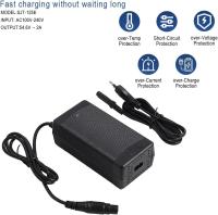 HORO.ES Cargador Patinete Xiaomi 4 Pro Plus, 4 Pro MAX, 5 MAX y Segway-Ninebot F3 D, F3 PR0 D, Cargador Patinete Electrico 54.6V - details 0