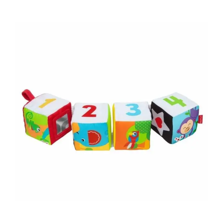 Mattel Fisher-Price Bloques Gira y Mira para Bebé - Aprendizaje Divertido y Sensorial - 1