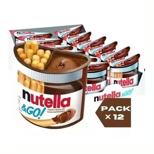 Nutella & Go - 12 Unidades  Snak Ferrero Nutella & Go 52g (Paquete de 12 Piezas) - 1