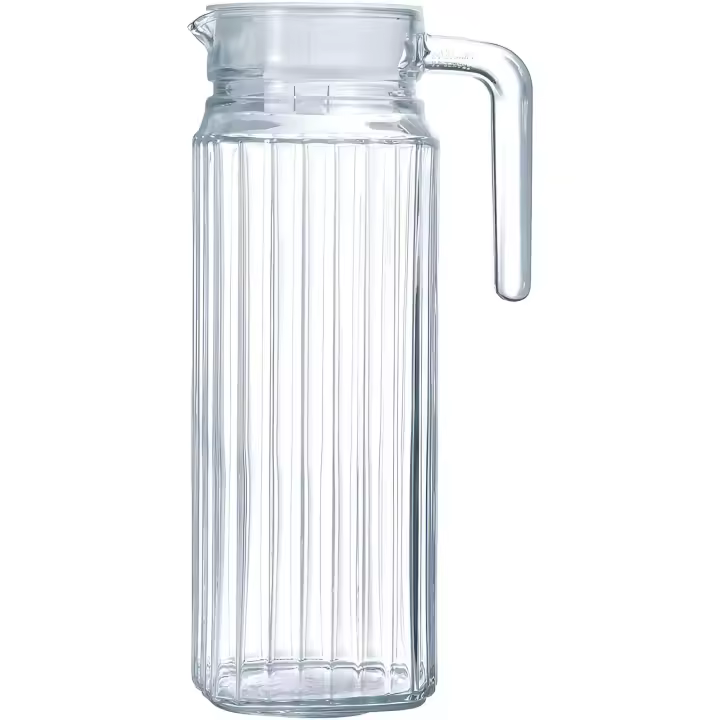 Jarra de Vidrio para Agua con Tapa - Jarra de Vidrio para Frigorífico - Botella para Té, Zumo de Frutas, Limonada - Botella Transparente,M2 Tec - 1