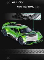 Coche De Deportes AMG ONE Escala 1:24 Modelo Juguetes Metálicos Con Ruedas Libres Simulación De Sonido Y Luz Regalo Para Niños Tamaño Aproximado 21*9*5CM - details 2