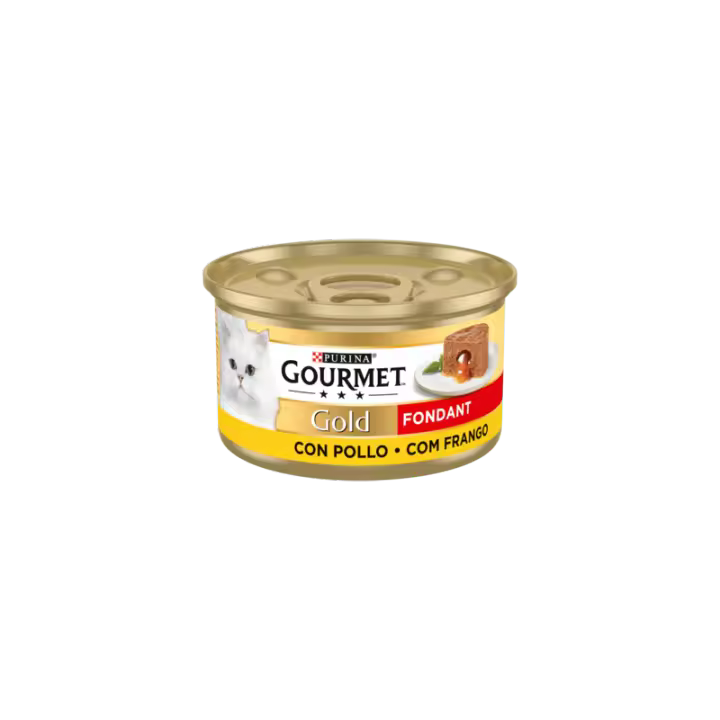 Purina Lata Para Gatos Gourmet Gold Fondant Pollo Pack 24 X 85 Gr - 1