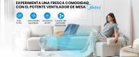 Ventilador de mesa Midea silencioso 40 cm – 3 velocidades, oscilación 90°, potente y portátil – Ideal para hogar y oficina - details 0