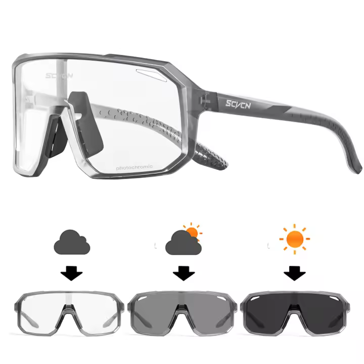 New Style Photochromic Sport Cycling Glasses Bicycle Eyewear Mountain Bike Cycling Goggles UV400 MTB Polarized Road Sunglasses - 1