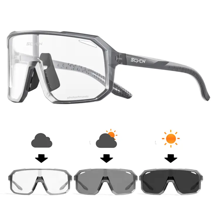 New Style Photochromic Sport Cycling Glasses Bicycle Eyewear Mountain Bike Cycling Goggles UV400 MTB Polarized Road Sunglasses - 1