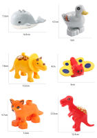 Juguetes Educativos De Bloques Grandes Para Niños Animal Set De Accesorios Con Conejo Pescado Oso Pollo Cerdo Pato Perro Gato Caballo Vaca Oveja Regalos - details 7