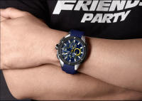 Reloj De Pulsera Militar Deportivo Para Hombre MEGIR Marca Top Resistente Al Agua Con Correa De Silicona Azul Y Calendario Automático Movimiento De Cuarzo - details 12