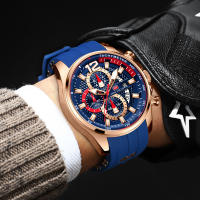 Reloj De Deporte Para Hombre MINI FOCUS Reloj De Cuarzo Impermeable Con Pantalla Grande Y Luminoso Correa De Silicona Resistente Al Choque Y Con Calendario - details 2