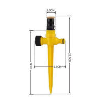 Cabezal De Riego Automático 360 Grados Ajustable Rosca Para Jardín Suelto Subterráneo Nozzle De Agua Para Jardinería Y Agricultura - details 1