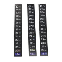 Termómetro Adhesivo Para Acuario Escala Dual 18-34℃ & 64-93℉ Pared De Tanque De Peces Autoadhesivo Tamaño 13*1.8cm Pack De 5/10/20 - details 3