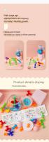 Juguete Musical De Adhesión Mágica Para Niños Tablero De Darts Puzzle De Construcción Bloques Suaves Con Succión Juguete Sin Batería - details 3