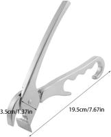 Pinza para bandeja de Horno, abrazadera elevadora de las olas de Maple inoxidable - details 0