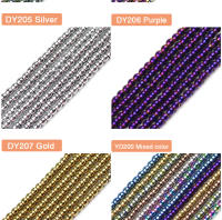 Cuentas De Hierro Morado Redondas 2mm 3mm 4mm 6mm Naturales Para Hacer Joyas DIY Pulseras Collares Colores Azul Y Oro - details 4