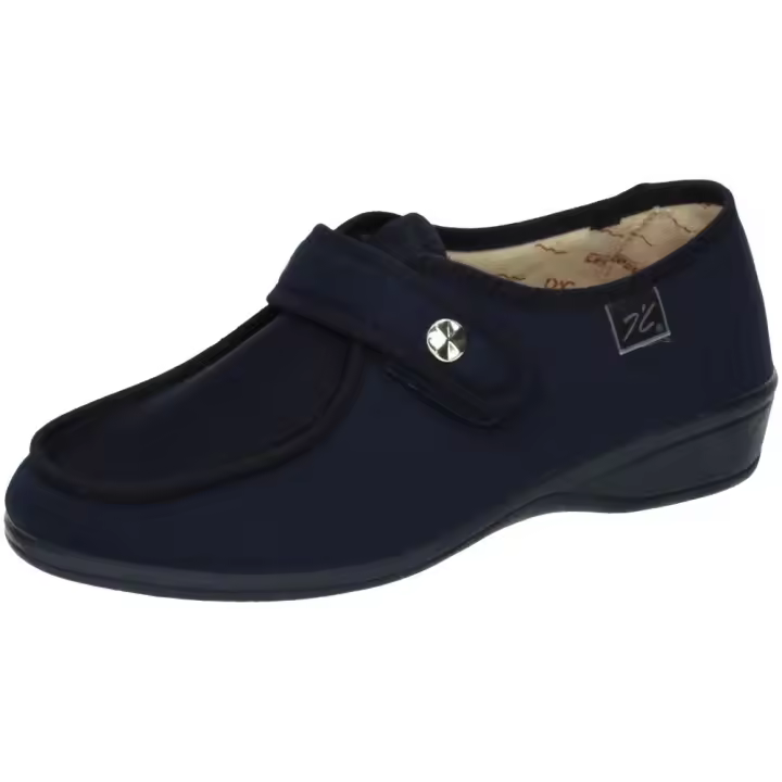 Zapatillas marca DOCTOR CUTILLAS para señora en color azul. Zapatillas Extra Anchas de Velcro para Señora Doctor Cutillas Modelo 746 - Máxima Comodidad y Ajuste Perfecto - 1