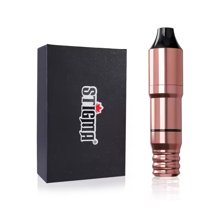 STIGMA Genbu Nuevo Motor De Tatuaje Pen Negro/Rosa Dorado Conector DC Profesional Para Tatuadores Accesorios De Cartridge De Aguja Permanente - 1